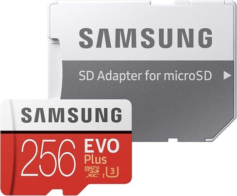 بطاقة Samsung Evo Plus MicroSD (2020) مع محول SD (256 جيجابايت) in Saudi Arabia