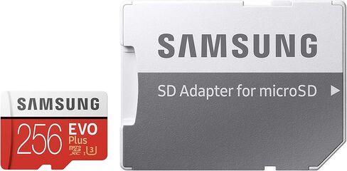 بطاقة Samsung Evo Plus MicroSD (2020) مع محول SD (256 جيجابايت) in Saudi Arabia