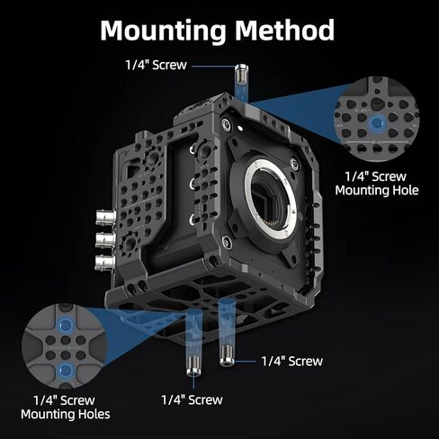Nitze Cage for Z Cam E2 Mark II Series ، E2-S6 Mark II / E2-F6 Mark II / E2-M4 Mark II ، مع أحذية باردة مدمجة وقضبان الناتو-T-Z03A in Saudi Arabia