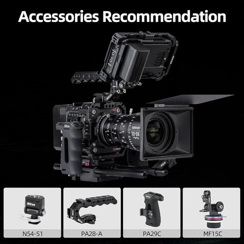 Nitze Cage for Z Cam E2 Mark II Series ، E2-S6 Mark II / E2-F6 Mark II / E2-M4 Mark II ، مع أحذية باردة مدمجة وقضبان الناتو-T-Z03A in Saudi Arabia