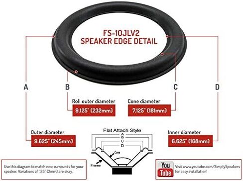 JL Audio 10 Inh Foam Speaker Kit ، 10W6V2-D4 ، FSK-10JLV2 (زوج) in Kuwait