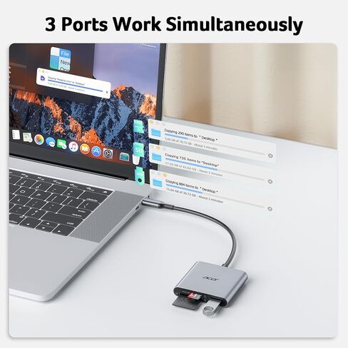 3 في 1 حزمة قارئ بطاقة USB C SD مع 2 في 1 قارئ بطاقة SD in Saudi Arabia