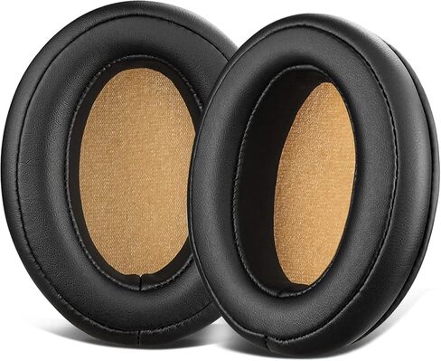 SOULWIT Replacement Ear Pads for Sennheiser Momentum 2.0 (Momentum 2, M2)/HD1 Wireless Over/Around Ear Headphones, Ear Pads Cushions with Soft Protein Leather, Noise Isolation Memory Foam - Black in Saudi Arabia