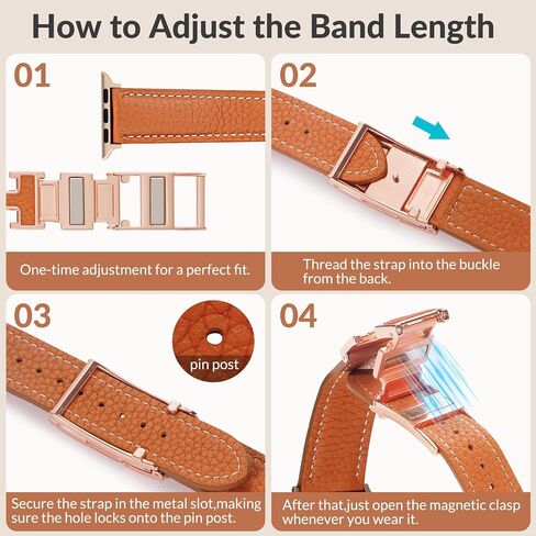 شريط مغناطيسي جلدي متوافق مع نطاقات Apple Watch 38mm 40mm 41mm 42mm 44mm 45mm 46mm 49mm 49 مم للنساء men ， حزام استبدال مصمم الجلود الأعلى من أجل IWatch Ultra SE in Kuwait