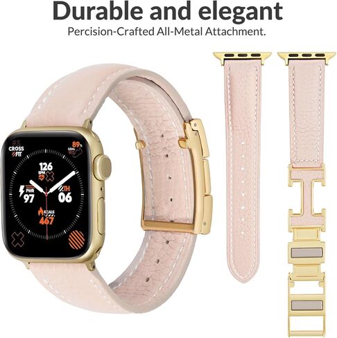 شريط مغناطيسي جلدي متوافق مع نطاقات Apple Watch 38mm 40mm 41mm 42mm 44mm 45mm 46mm 49mm 49 مم للنساء men ， حزام استبدال مصمم الجلود الأعلى من أجل IWatch Ultra SE in Kuwait