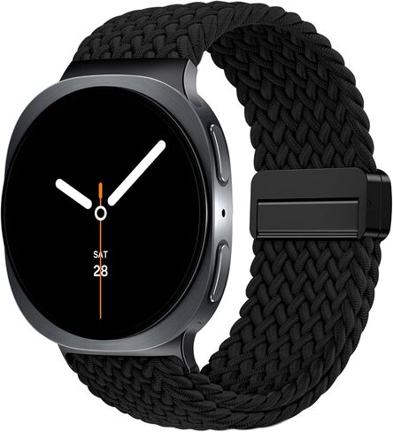 SNBLK Magnetic Braided Band Compatible with Samsung Galaxy Watch 8 Band 40mm 44mm/Watch 8 Classic 46mm (2025) Men Women, No Gap One Click Nylon Elastic Sport Strap for Samsung Galaxy Watch 8 Classic in Saudi Arabia
