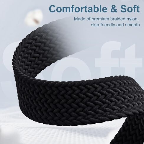 SNBLK Magnetic Braided Band Compatible with Samsung Galaxy Watch 8 Band 40mm 44mm/Watch 8 Classic 46mm (2025) Men Women, No Gap One Click Nylon Elastic Sport Strap for Samsung Galaxy Watch 8 Classic in Saudi Arabia