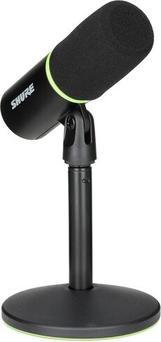 MV6 MV6 USB Gaming Microphone مع حامل الازدهار - الصوت للبث والبود والبود والألعاب - موقف ميكروفون المكتب البارز المتضمن للصوت الاحترافي in Saudi Arabia