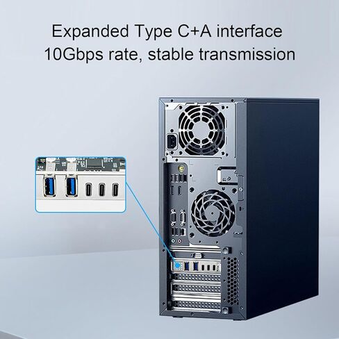 Bewinner 10Gbps PCIE to USB 3.0 Type C Expansion Card, 5 Ports for Desktop PC with ASM2142 Chip, Type C Expansion Card for Desktop PC in Saudi Arabia