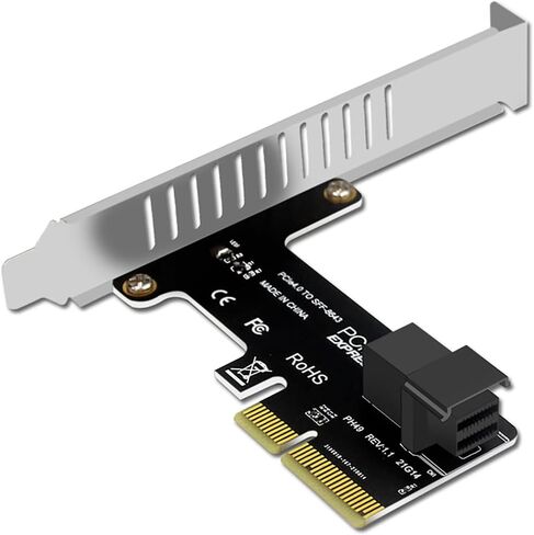PH49 PCIE4.0 x4 إلى U.2 SFF-8643 Card Card Server NVME SSD Solid-State Drive Connector PCI-E Express X4/X8/X16 (مكافحة عالية المرتفع) in Saudi Arabia