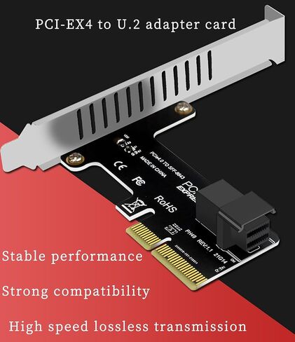 PH49 PCIE4.0 x4 إلى U.2 SFF-8643 Card Card Server NVME SSD Solid-State Drive Connector PCI-E Express X4/X8/X16 (مكافحة عالية المرتفع) in Saudi Arabia