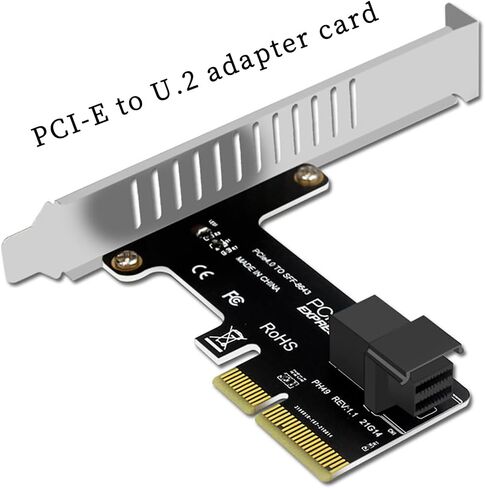 PH49 PCIE4.0 x4 إلى U.2 SFF-8643 Card Card Server NVME SSD Solid-State Drive Connector PCI-E Express X4/X8/X16 (مكافحة عالية المرتفع) in Saudi Arabia