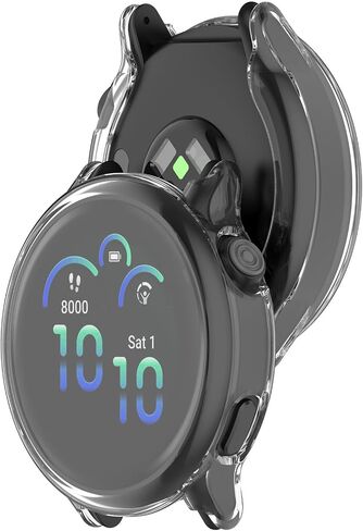 (3 Pack) NTidea Screen Protector Case Compatible with Garmin vivoactive 6 Smart Watch, Soft Color TPU Shockproof Cover Slim Guard Thin Bumper Shell Protector, Clear in Kuwait