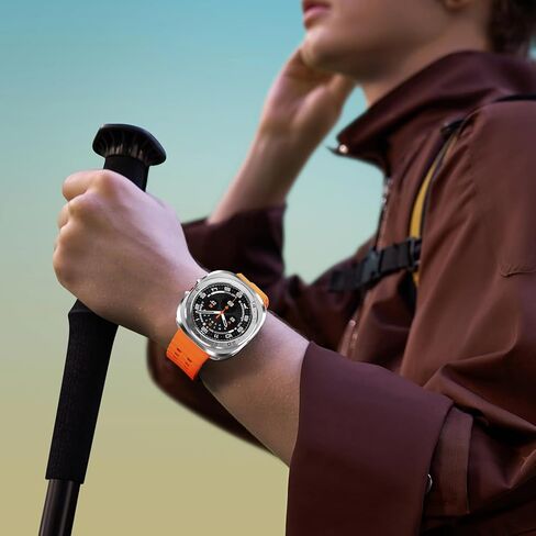 Amizee Numeric Metal Case for Samsung Galaxy Watch Ultra/Ultra 2 Screen Protector 47mm ، غطاء خلفي وعرة غلاف واقٍ من الإطار الرفيع جدًا لـ Galaxy Watch 7/8 Ultra ، أسود رقمي in Kuwait