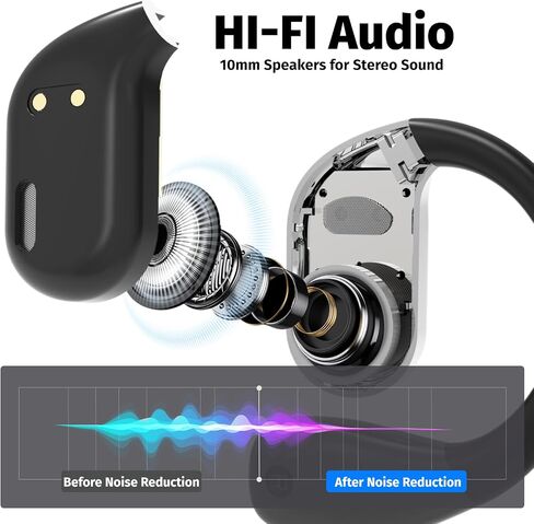 2025 AI Language Translator Earbuds Real Time, OWS 3-in-1 Translation Earbuds 144 Languages & Accents and Long Battery Life, Ideal for Travel and Business (Black) in Saudi Arabia
