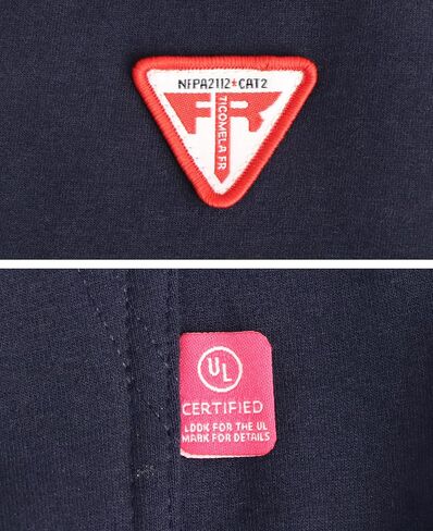 TICOMELA FR Sweatshirt FR Hoodie shirts 7.5oz Lightweight Cotton Flame Resistant Hooded shirts in Kuwait