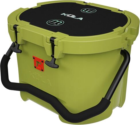 Kula by Bote Hard Shell Magnepod متوافق مع مقبض سفر تبرد مقبض مطاطية الإغلاق Gatorshell Construction عزل قوي 10 جالون مقعد الصيد المحمول ألوان متعددة in Saudi Arabia