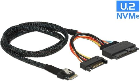 chenyang PCIe 4.0 M.2 NGFF to Slimline SAS SFF-8654 Adapter 2280MM with SFF-8654 to SFF-8639 Cable for U.2 SFF-8639 NVME PCIe SSD in Saudi Arabia