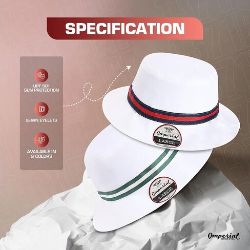 Imperial 1371p Performance Performance Ducket Ducket Hat | قبعة مع فتحات خياطة و UPF 50+ حماية | bulkpack المتاحة in Kuwait