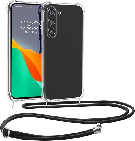 علبة Kwmobile Crossbody متوافقة مع Samsung Galaxy A36 5G Case - Clear TPU Phone Cover W/Lanyard Cord Strap - شفاف in Saudi Arabia
