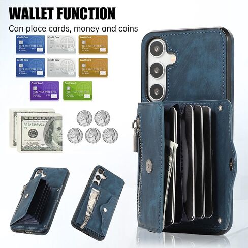 علبة الهاتف لـ Samsung Galaxy A36 5G محفظة وحامي شاشة زجاجي مع Wrist Crossbody Strap Lanyard Card Card Accessories A 36 36A LTE SM-A366U Women Black in Saudi Arabia