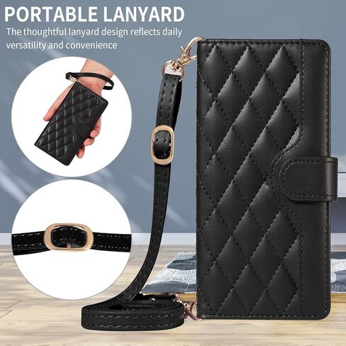 Asuwish Phone Case for Samsung Galaxy A03 Wallet Cover with Tempered Glass Screen Protector and Wrist Strap Lanyard Card Holder Slot Stand Flip Cell Accessories Purse A 03 03A Ao3 Women Men Purple in Saudi Arabia