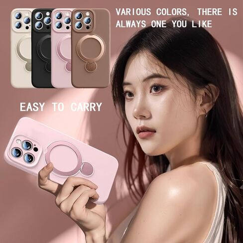 مخفية للمنفعة لـ iPhone 16 Pro Max Case يرتدون لعبة Phone Lanyard Crossbody ، حالة هاتف مضادة للقوائم 6.9 بوصة للرجال Women Pink (Noble Brown) in Kuwait