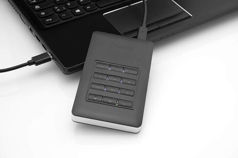 Verbatim 53401 1 TB Store 'n' Go Secure Portable HDD مع وصول لوحة المفاتيح - أسود in Saudi Arabia