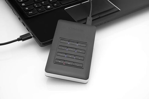 Verbatim 53401 1 TB Store 'n' Go Secure Portable HDD مع وصول لوحة المفاتيح - أسود in Saudi Arabia