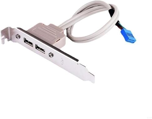 918A USB 2.0 Port PCI Bracket Cable مع كابل تمديد اللوحة الأم USB 2.0 المدمجة in Saudi Arabia