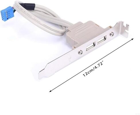 918A USB 2.0 Port PCI Bracket Cable مع كابل تمديد اللوحة الأم USB 2.0 المدمجة in Saudi Arabia