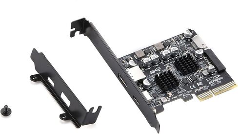 PCIe to USB 3.2 Gen 2 Adapter Card, 10Gbps PCIe 3.0 Express Adapter for Desktop Motherboard Accessory Accessory in Saudi Arabia
