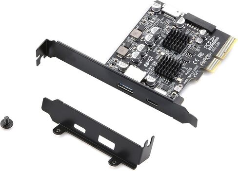 PCIe to USB 3.2 Gen 2 Adapter Card, 10Gbps PCIe 3.0 Express Adapter for Desktop Motherboard Accessory Accessory in Saudi Arabia