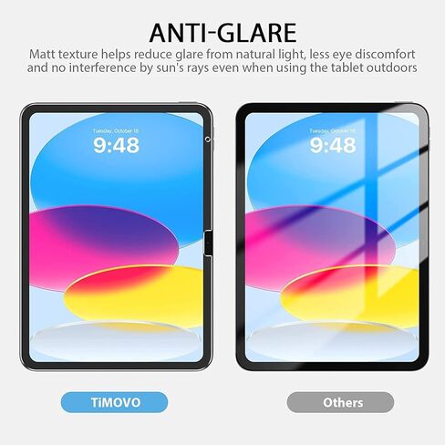 TiMOVO 2 Pack Screen Protector for iPad (A16) 11th Generation 11 inch 2025, iPad 10th Generation 10.9" 2022, Anti-Glare Anti-Scratch PET Film, Support Apple Pencil, Write and Draw Like on Paper, Matte in Saudi Arabia