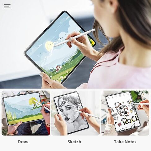 TiMOVO 2 Pack Screen Protector for iPad (A16) 11th Generation 11 inch 2025, iPad 10th Generation 10.9" 2022, Anti-Glare Anti-Scratch PET Film, Support Apple Pencil, Write and Draw Like on Paper, Matte in Saudi Arabia