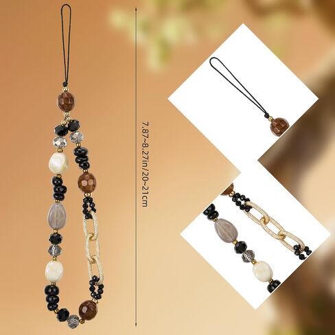 Ornaland Beaded Phone Wrist Strap Phone Charm Cute Beaded Lanyard Wrist for Case Backpack Keychains Wallets in Kuwait