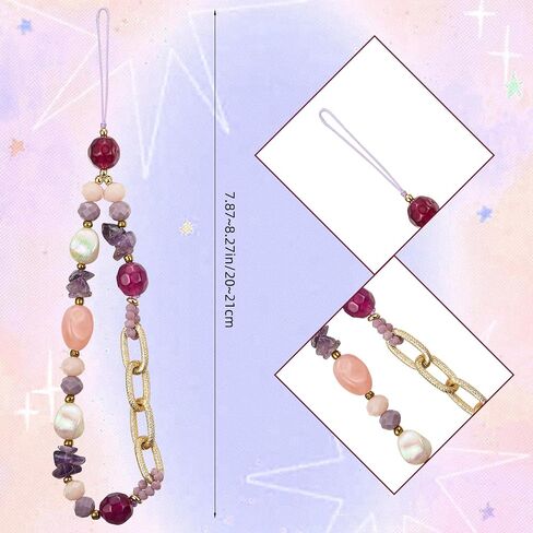 Ornaland Beaded Phone Wrist Strap Phone Charm Cute Beaded Lanyard Wrist for Case Backpack Keychains Wallets in Kuwait