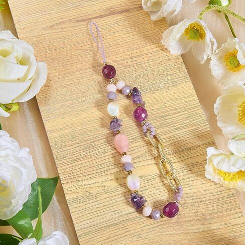 Ornaland Beaded Phone Wrist Strap Phone Charm Cute Beaded Lanyard Wrist for Case Backpack Keychains Wallets in Kuwait