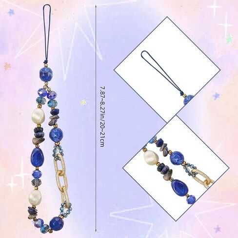 Ornaland Beaded Phone Wrist Strap Phone Charm Cute Beaded Lanyard Wrist for Case Backpack Keychains Wallets in Kuwait