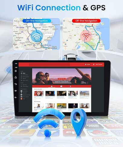 Android Car Stereo for Honda Civic 2012-2015,Car Radio Wireless Carplay Android Auto,2G+64G 9’’ Head Unit Touch Screen with GPS WiFi Bluetooth Mirror Link FM RDS Backup Camera Mic in Kuwait