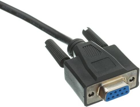 CableWholesale 6-Feet DB9 Male/DB9 Female 9C Serial Cable, Black (10D1-03206BK) in Saudi Arabia