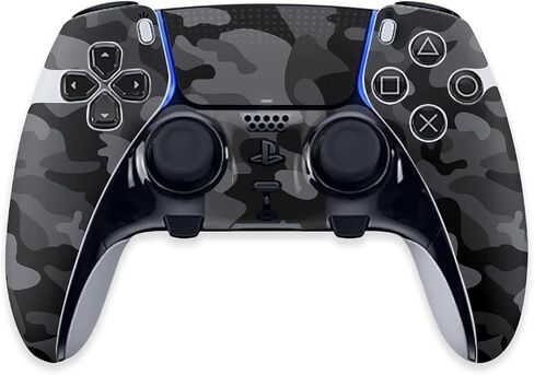 Mayyskins الجلد متوافق مع PS5 Dualsense Edge Controller - الأسود CAMO | غلاف الالتفاف الواقي ، الدائم ، والفريد من نوعه | من السهل تطبيق وتغيير الأنماط | صنع في الولايات المتحدة in Saudi Arabia