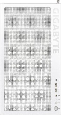GIGABYTE C500 Panoramic Stealth ICE - White Mid Tower PC Gaming Case, Tempered Glass, USB Type-C, 4X ARBG Fans Included (GB-C500PI ST) in Saudi Arabia