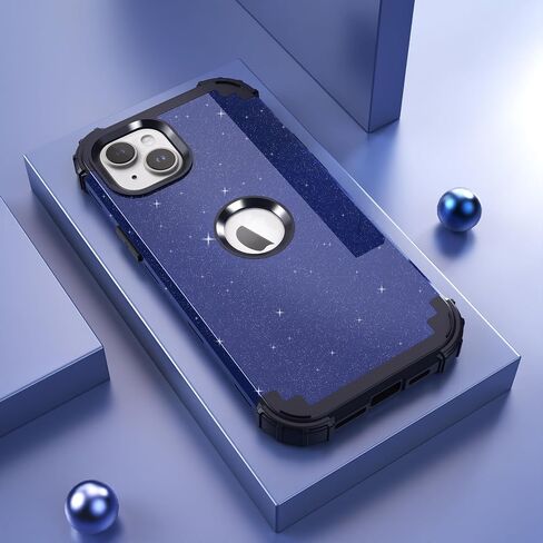 Idweel for iPhone 14 Plus Case مع حامي الشاشة للرجال ، فخم 3 في 1 صدمة رفيعة النحافة ، غلاف هجين شاق الثقيل. in Kuwait