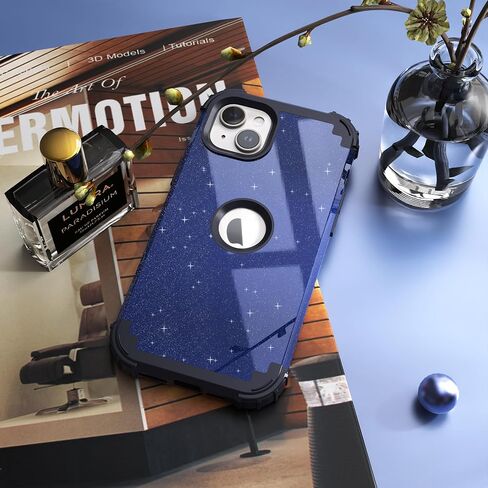 Idweel for iPhone 14 Plus Case مع حامي الشاشة للرجال ، فخم 3 في 1 صدمة رفيعة النحافة ، غلاف هجين شاق الثقيل. in Kuwait