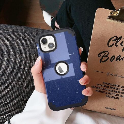 Idweel for iPhone 14 Plus Case مع حامي الشاشة للرجال ، فخم 3 في 1 صدمة رفيعة النحافة ، غلاف هجين شاق الثقيل. in Kuwait