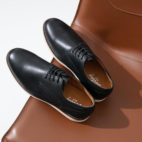 Vostey Men's Dress Shoes Leather Casual Dress Shoes for Men Leather Business Oxford Shoes for Men in Kuwait