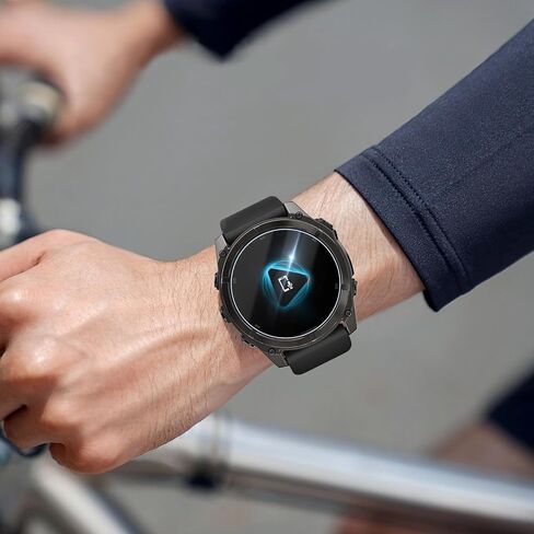 3 حزمة متوافقة مع Garmin Fenix ​​8 47mm شاشة واقي مع إطار تثبيت التحديد التلقائي ، HD Clear 9H خدعة ومضادة للخلع لفيلم واقي زجاجي 47 ملم فينيكس 8 in Kuwait