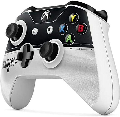 Skinit Skinit Gaming Gaming Skiner مع وحدة تحكم Xbox One S - NFL Las Vegas Raiders مرخص رسميًا in Saudi Arabia