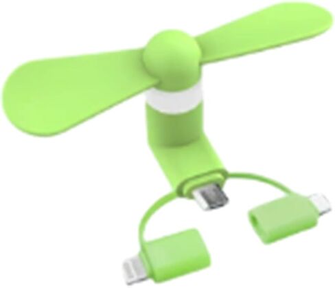 2PCS Portable Mini USB Type C Mobile Phone Fan Summer Cell Phone Accessories Black BLC1470-01 in Saudi Arabia